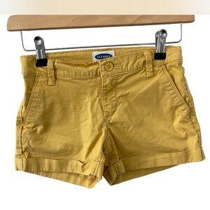 Girls Old Navy Mustard Yellow Shorts